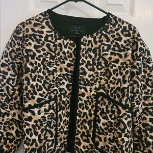 Iris Leopard Print Coat
